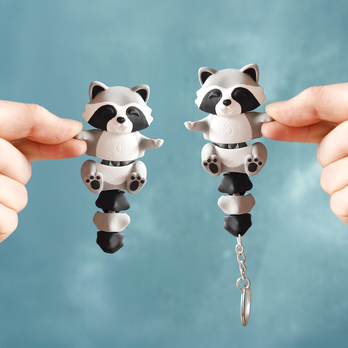 Flexi Magnetic Keyring, the Raccoon