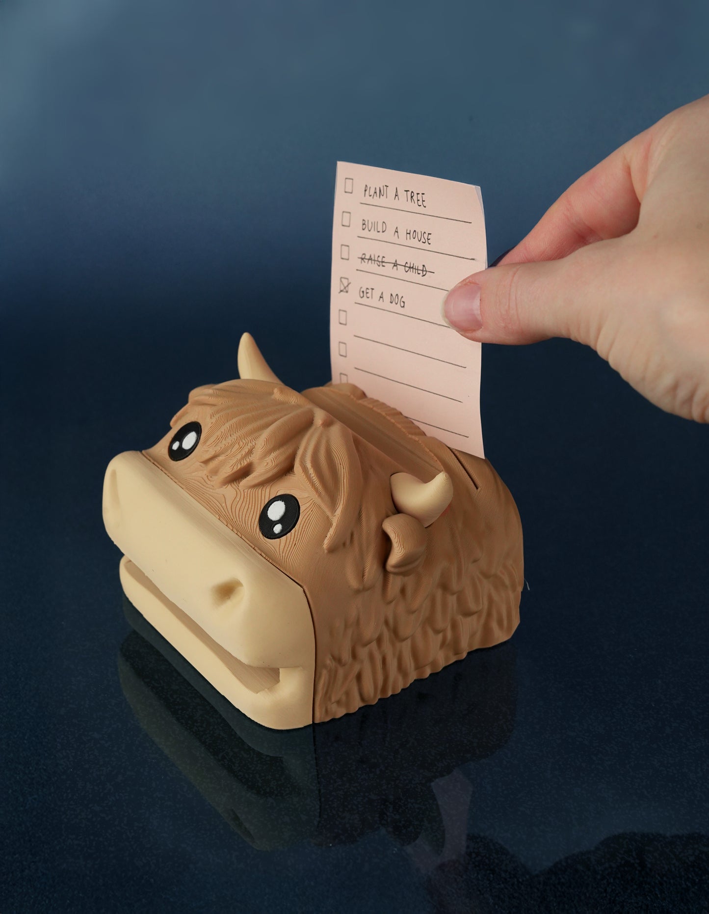 Highland Cow Desk Organizer – Decorative Pen Holder Gift