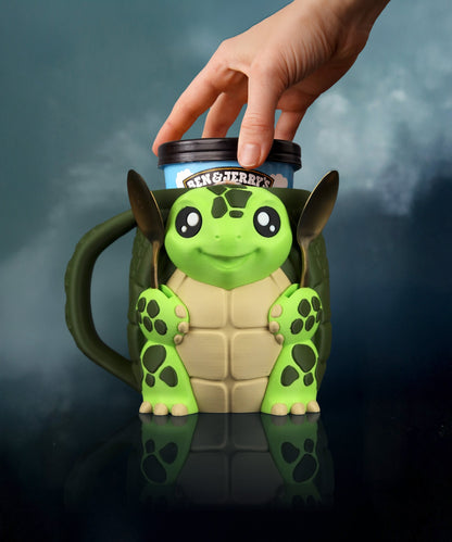 Porte-Glace Tortue imprimé en 3D pour pot de glace – Jagou Design