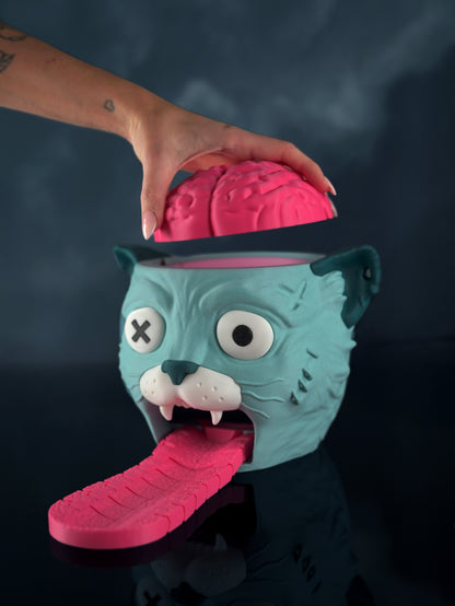 Distributeur de bonbons Chat Zombie imprimé en 3D – Jagou Design