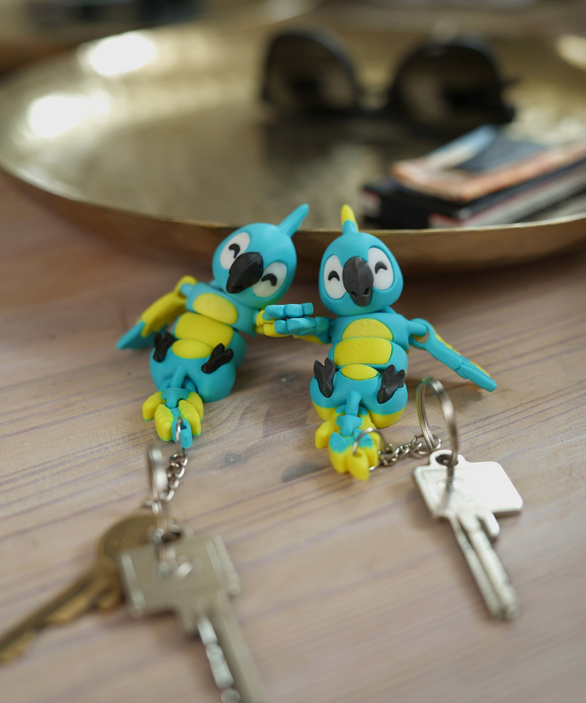 Porte-Clés Perroquet Flexi articulé imprimé en 3D – Jagou Design