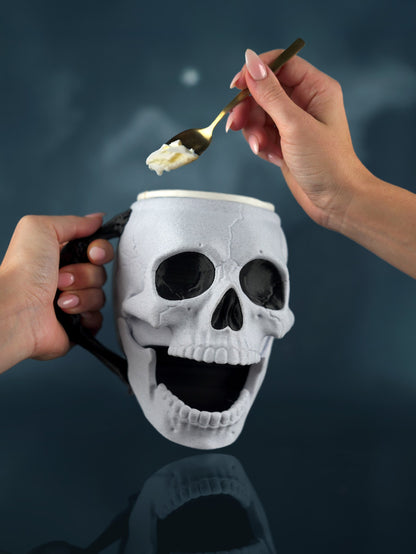 Porte-Glace Crâne Skullivan imprimé en 3D pour pot de glace – Jagou Design