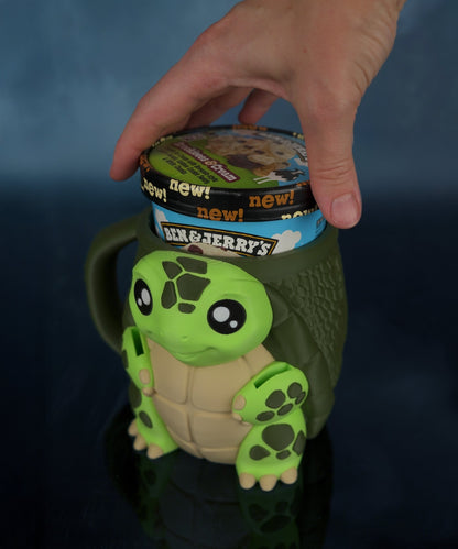 Porte-Glace Tortue imprimé en 3D pour pot de glace – Jagou Design