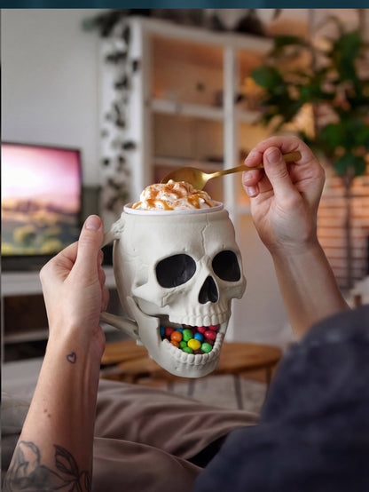 Porte-Glace Crâne Skullivan imprimé en 3D pour pot de glace – Jagou Design