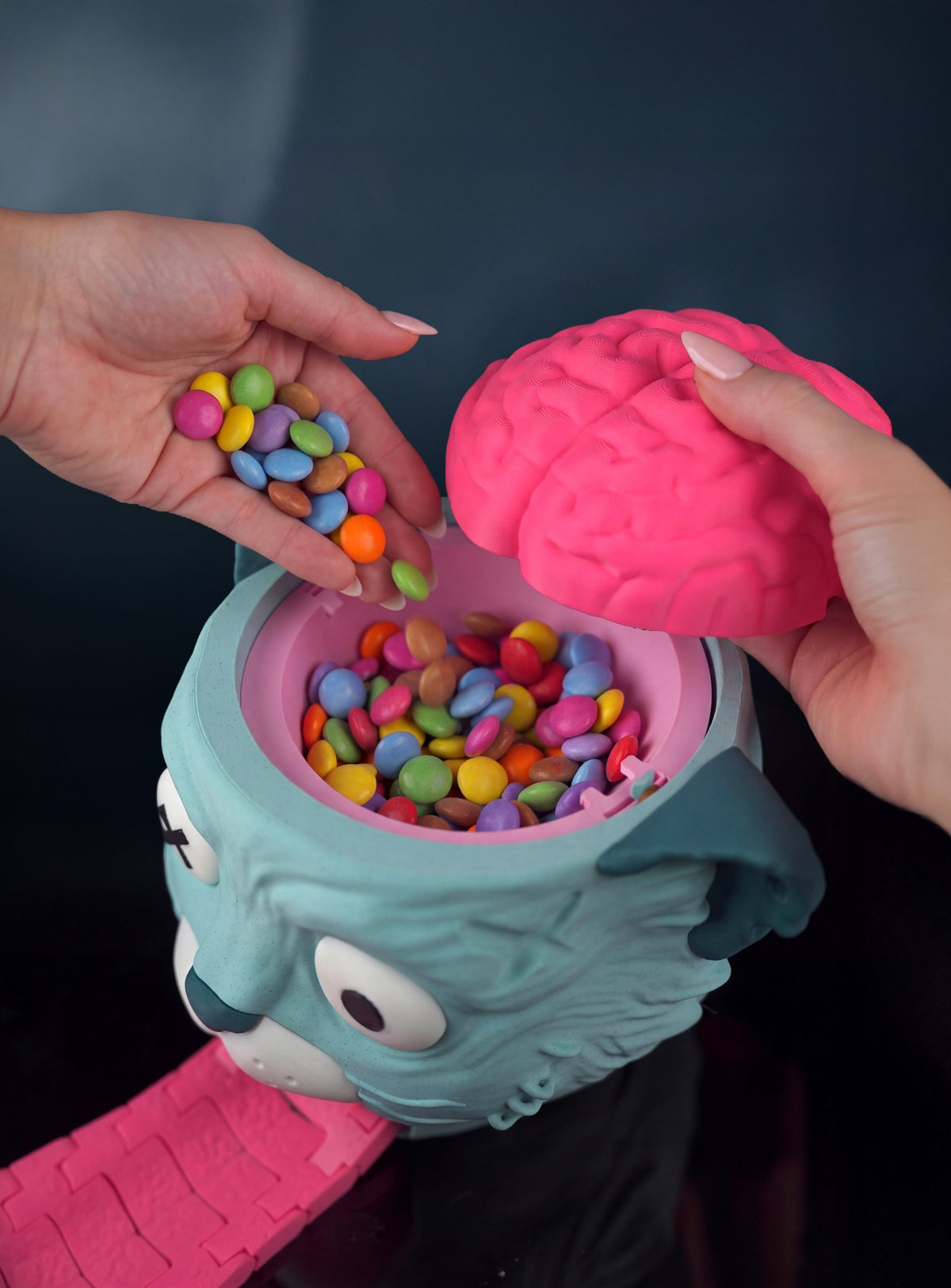 Distributeur de bonbons Chat Zombie imprimé en 3D – Jagou Design