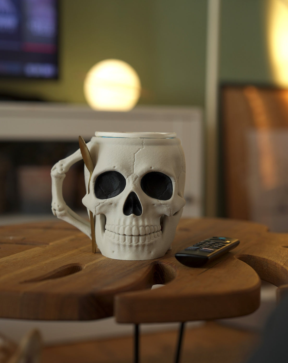 Porte-Glace Crâne Skullivan imprimé en 3D pour pot de glace – Jagou Design