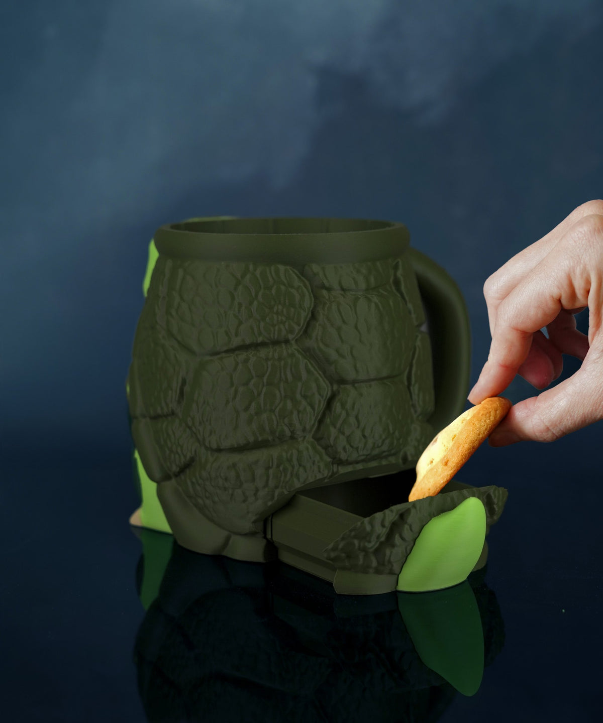 Porte-Glace Tortue imprimé en 3D pour pot de glace – Jagou Design