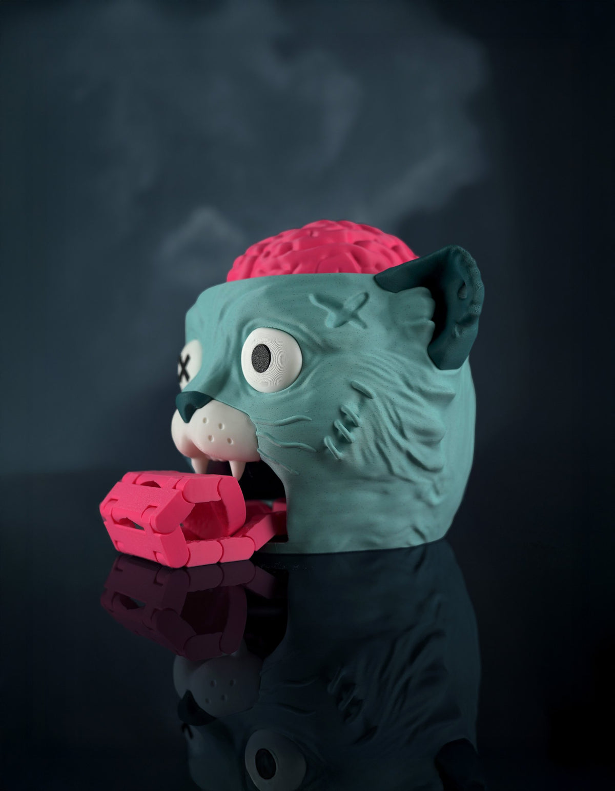 Distributeur de bonbons Chat Zombie imprimé en 3D – Jagou Design