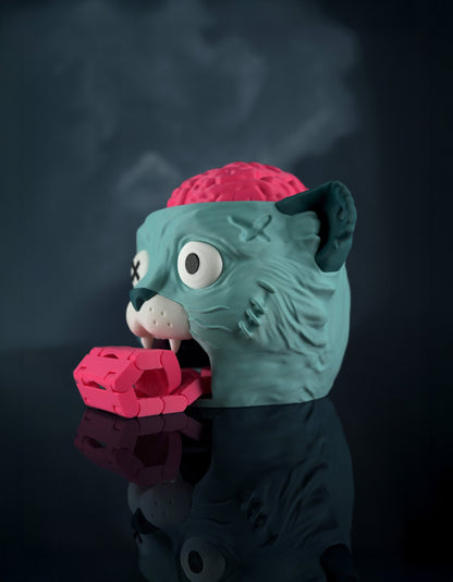 Distributeur de bonbons Chat Zombie imprimé en 3D – Jagou Design