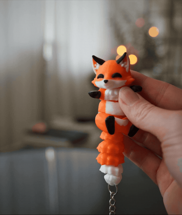 Flexi Magnetic Keyring, the Fox