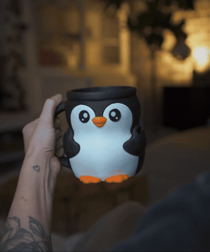 Snowflake the Penguin Ice Cream Holder