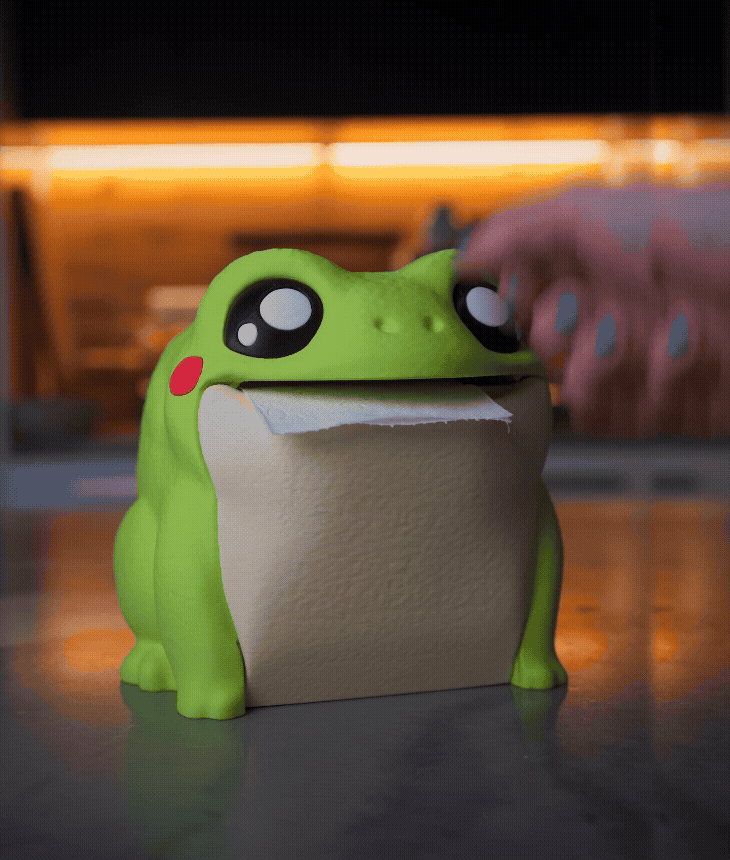 Croa the Frog Toilet Paper Dispenser