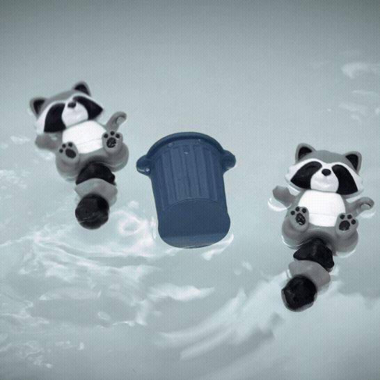 Flexi Magnetic Keyring, the Raccoon