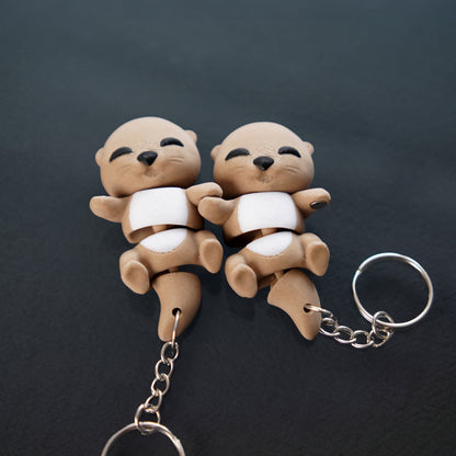 Flexi Magnetic Keyring, Baby Otter