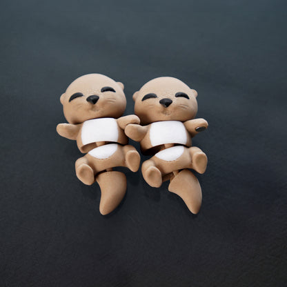 Flexi Magnetic Keyring, Baby Otter