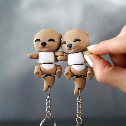 Flexi Magnetic Keyring, Baby Otter