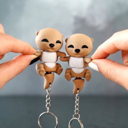 Flexi Magnetic Keyring, Baby Otter