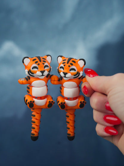 Flexi Tiger Keychain – Anti-Stress Fidget Toy Gift
