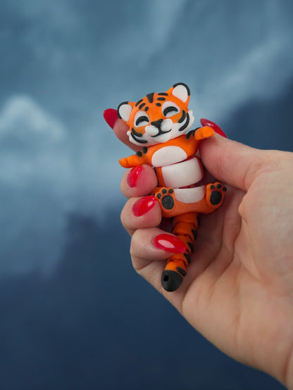 Flexi Tiger Keychain – Anti-Stress Fidget Toy Gift