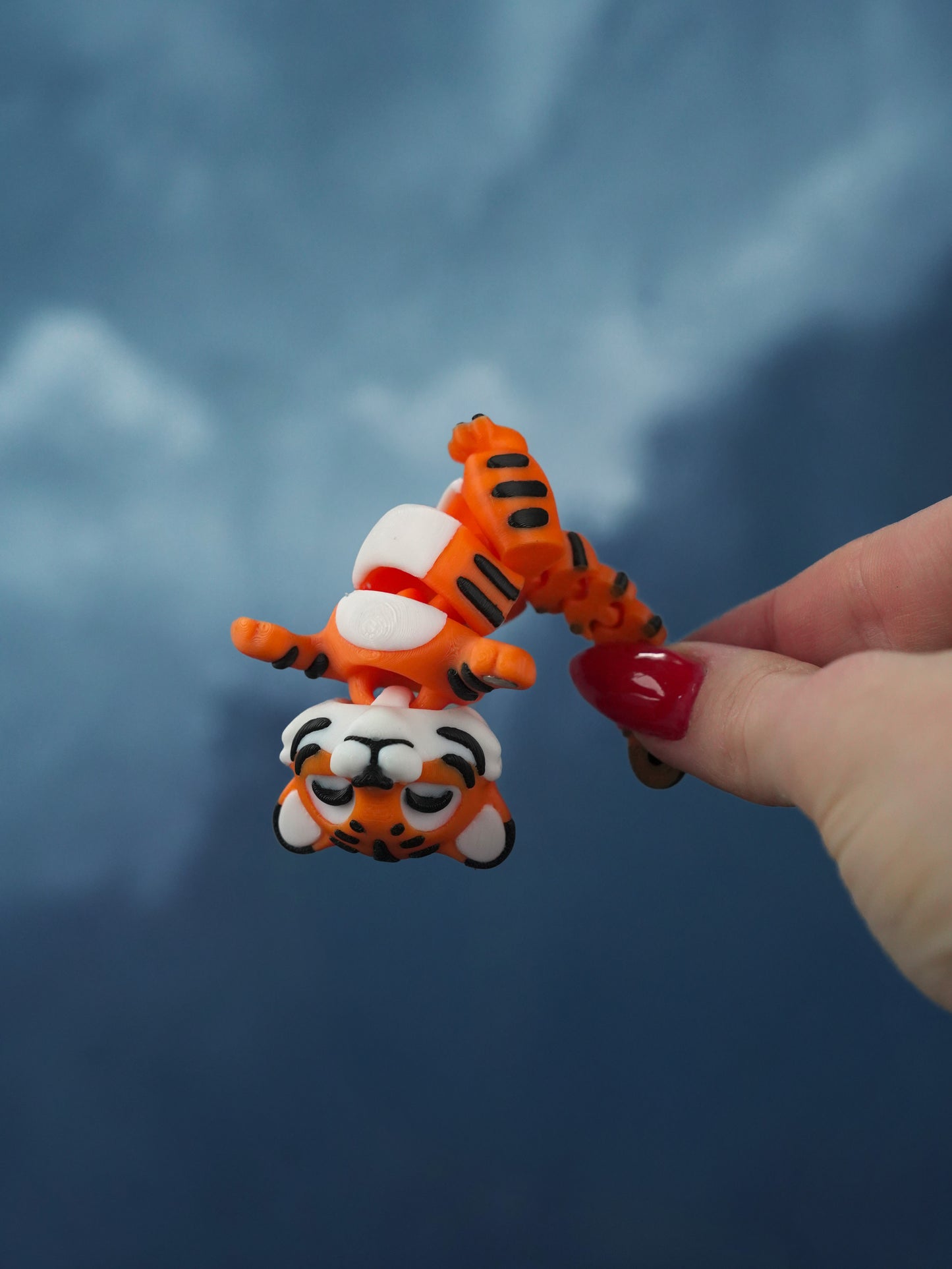 Flexi Tiger Keychain – Anti-Stress Fidget Toy Gift