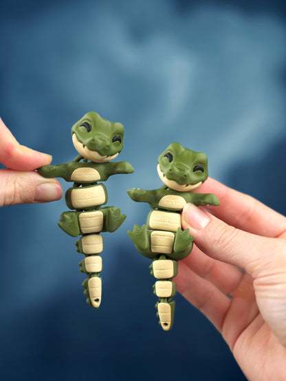 Porte-Clés Croco Flexi Articulé – Fidget Toy Anti-Stress Cadeau