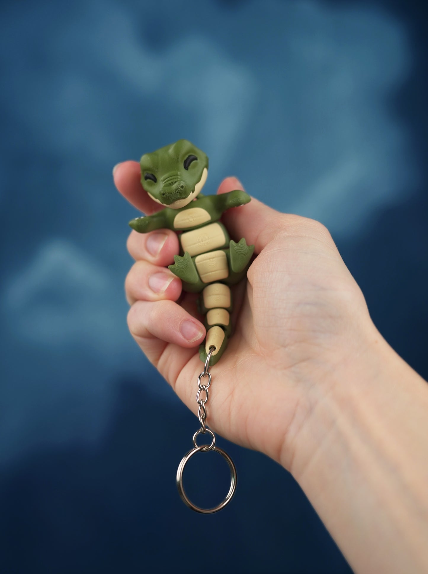 Porte-Clés Croco Flexi Articulé – Fidget Toy Anti-Stress Cadeau