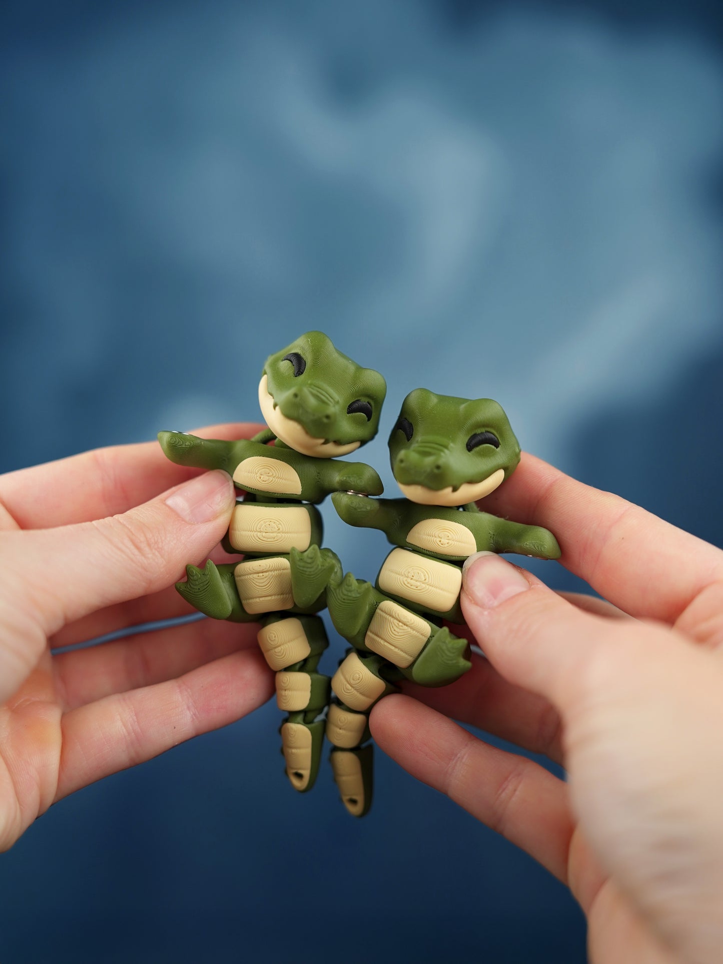 Porte-Clés Croco Flexi Articulé – Fidget Toy Anti-Stress Cadeau