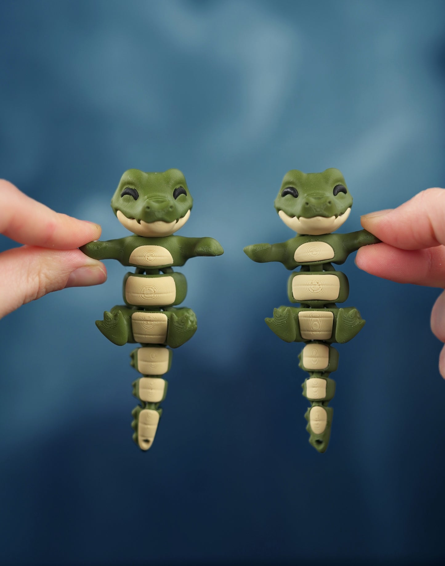 Porte-Clés Croco Flexi Articulé – Fidget Toy Anti-Stress Cadeau