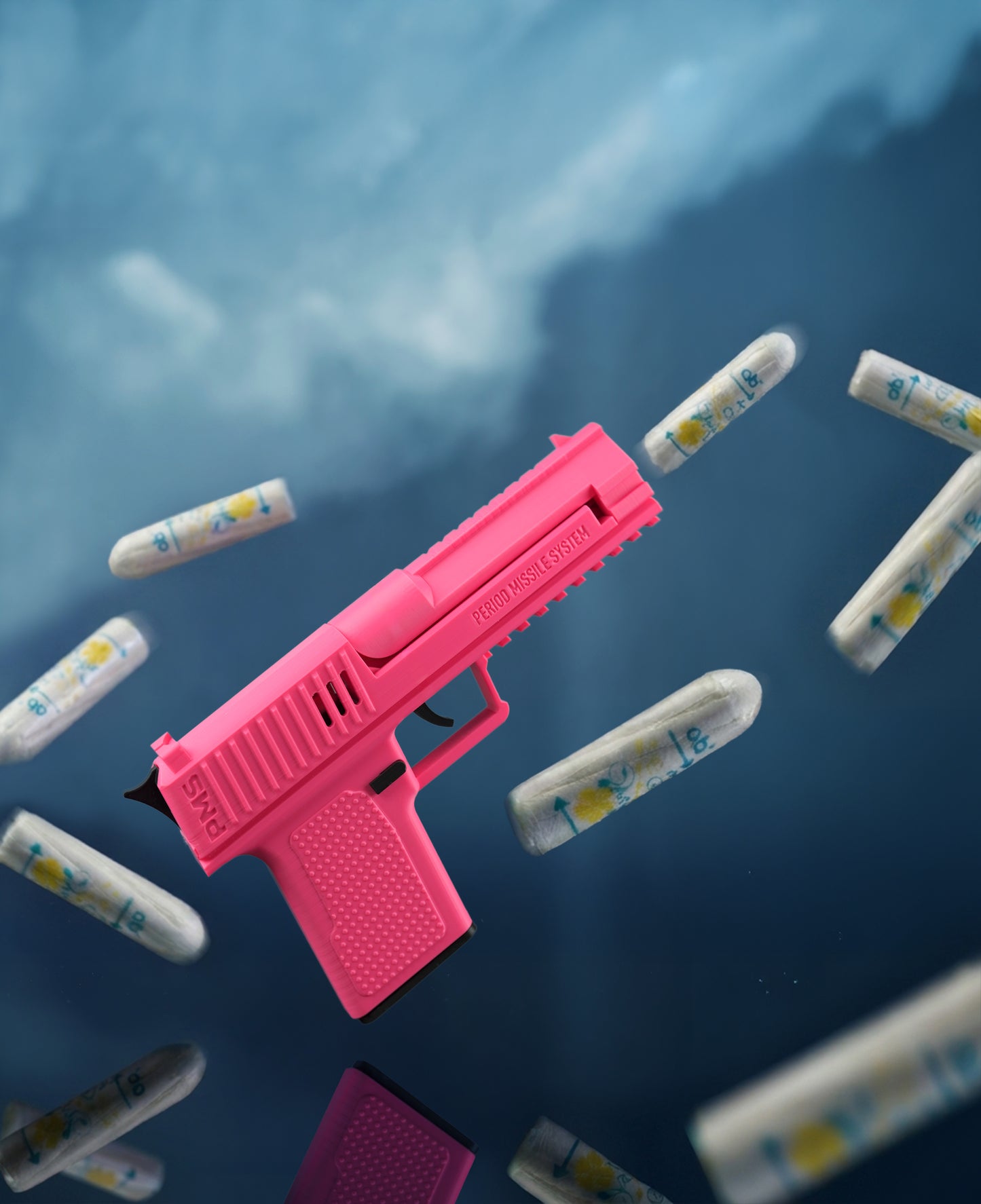 PMS Gun Tampon Dispenser – Unusual Humorous Gift for Women