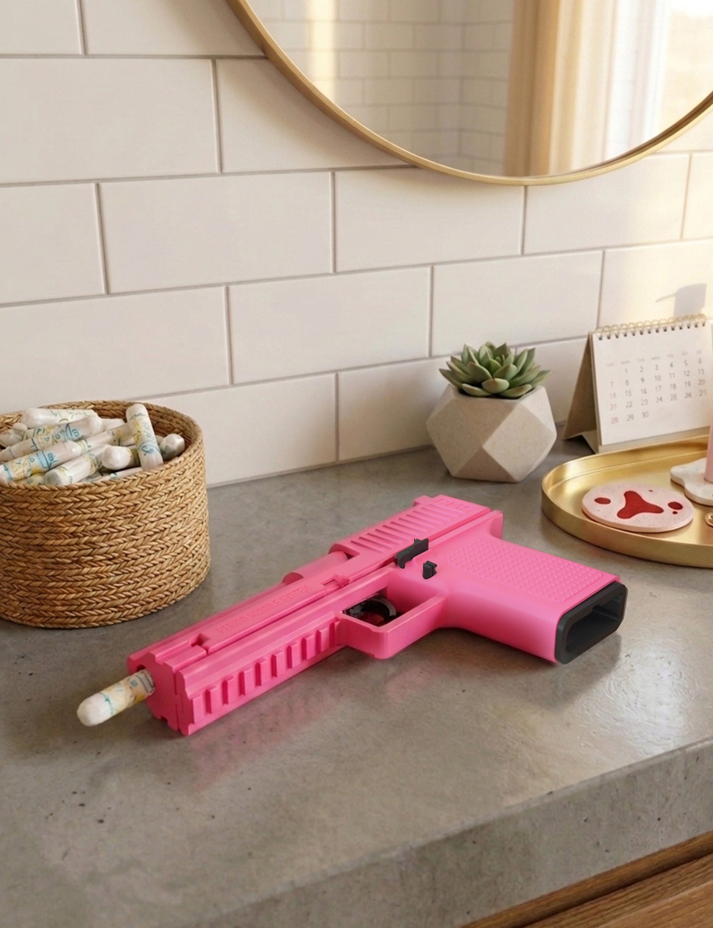 PMS Gun Tampon Dispenser – Unusual Humorous Gift for Women