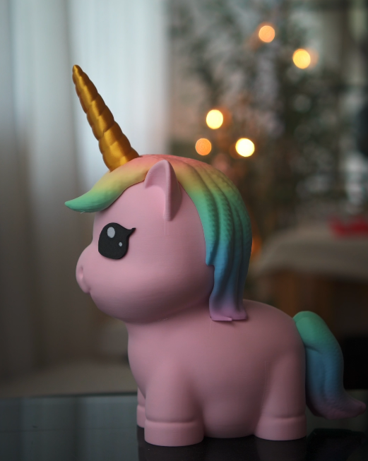Tirelire Licorne, création imprimée en 3D Jagou Design