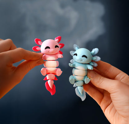 Porte-clés magnétique Flexi, Axolotl