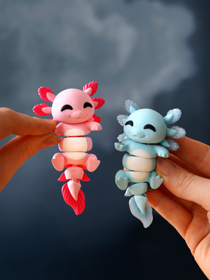 Porte-clés magnétique Flexi, Axolotl