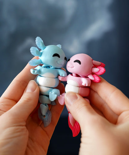 Porte-clés magnétique Flexi, Axolotl