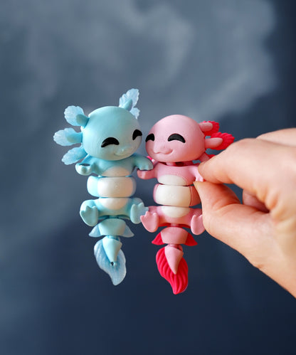 Porte-clés magnétique Flexi, Axolotl