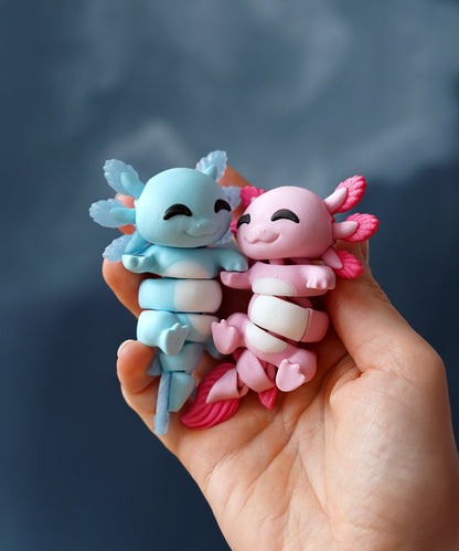 Porte-clés magnétique Flexi, Axolotl