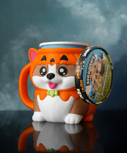 Gaston the Corgi Ice Cream Holder