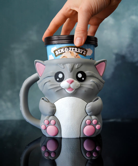 Grisette the Cat Ice Cream Holder