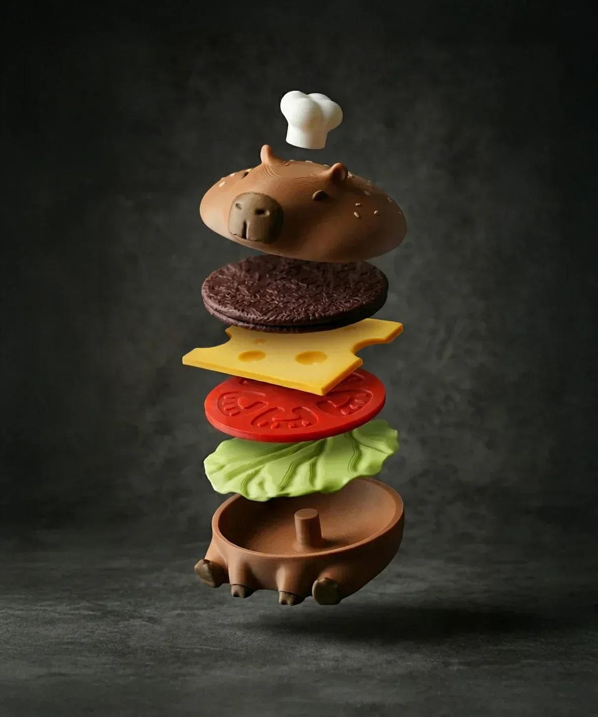 Ensemble de sous-verres Capy-Burger - Jagou Design – Créations artisanales uniques