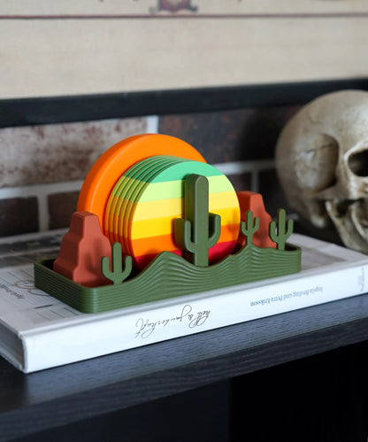 Ensemble de sous-verres Coucher de Soleil - Jagou Design – Créations artisanales uniques