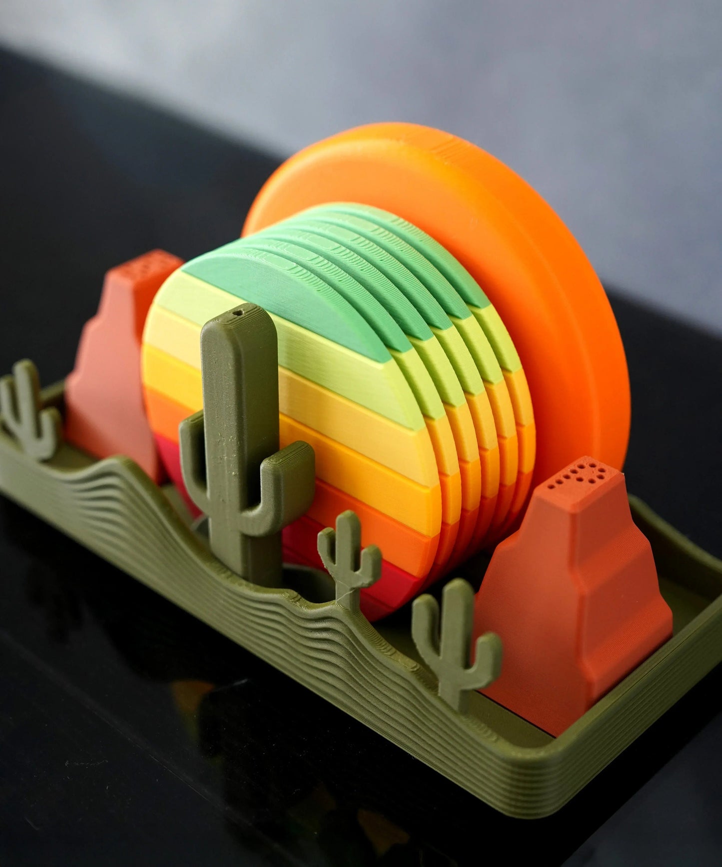 Ensemble de sous-verres Coucher de Soleil - Jagou Design – Créations artisanales uniques