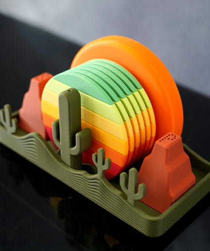 Ensemble de sous-verres Coucher de Soleil - Jagou Design – Créations artisanales uniques