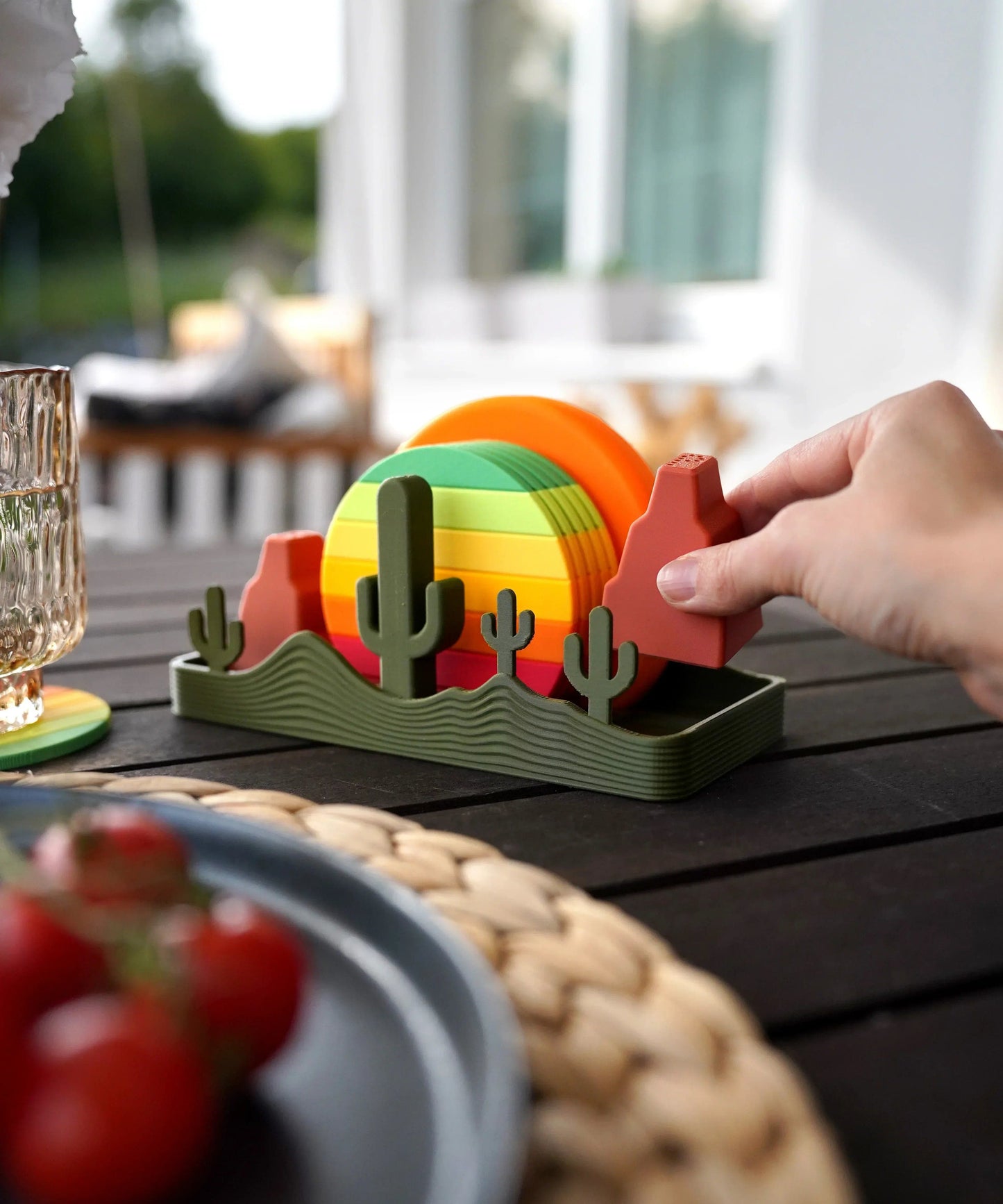 Ensemble de sous-verres Coucher de Soleil - Jagou Design – Créations artisanales uniques