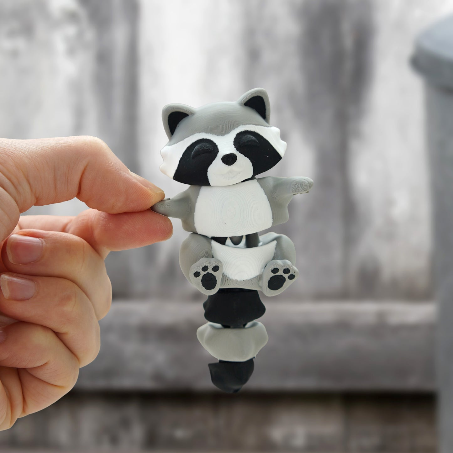 Flexi Magnetic Keyring, the Raccoon