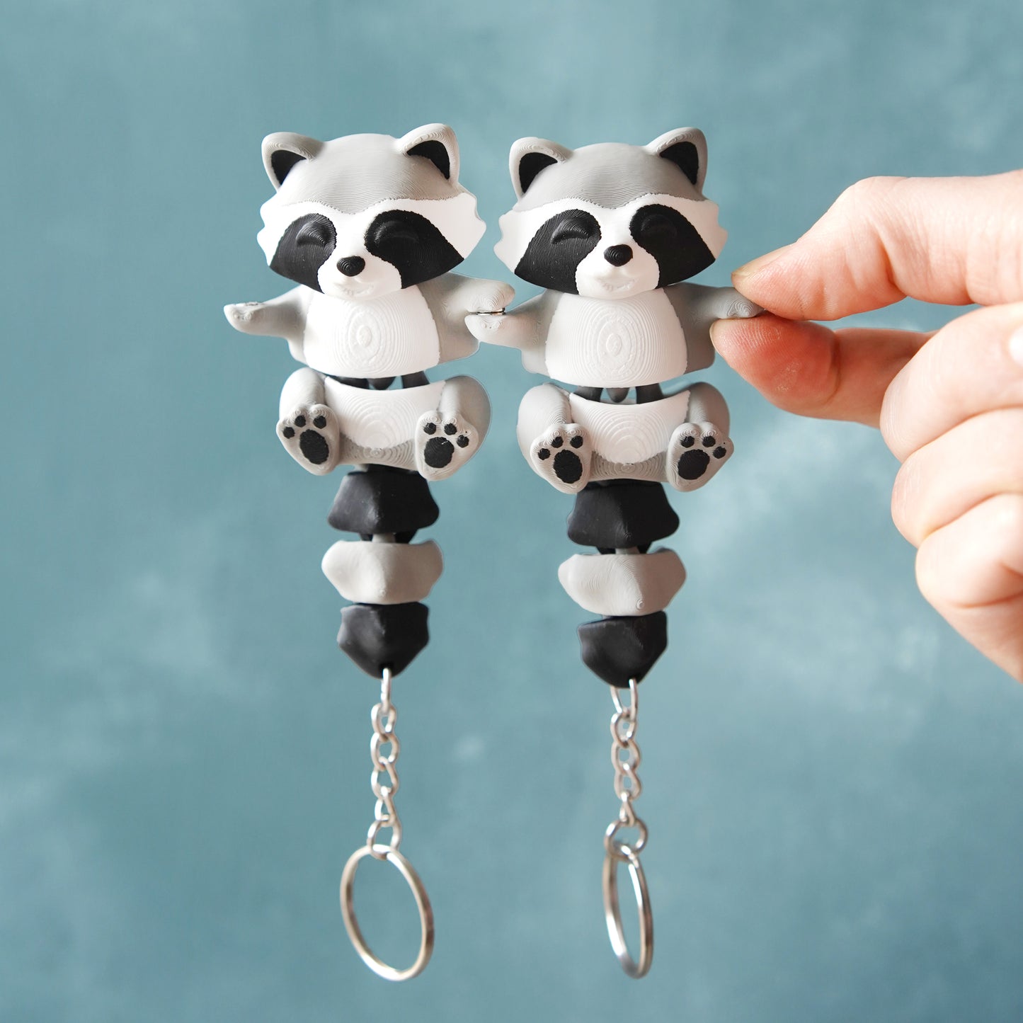 Flexi Magnetic Keyring, the Raccoon