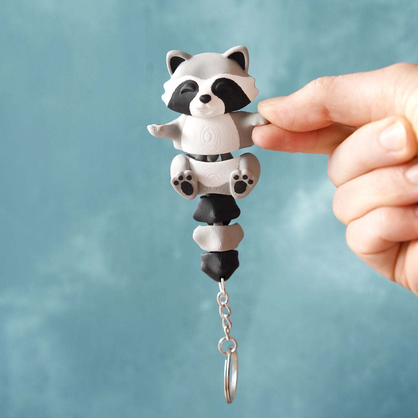 Flexi Magnetic Keyring, the Raccoon