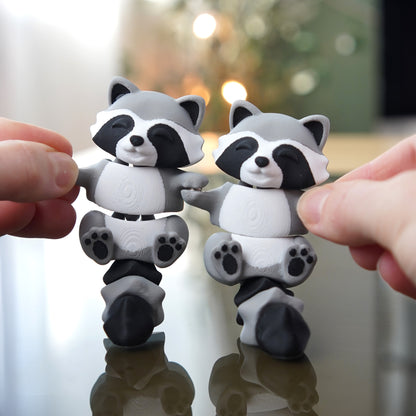 Flexi Magnetic Keyring, the Raccoon