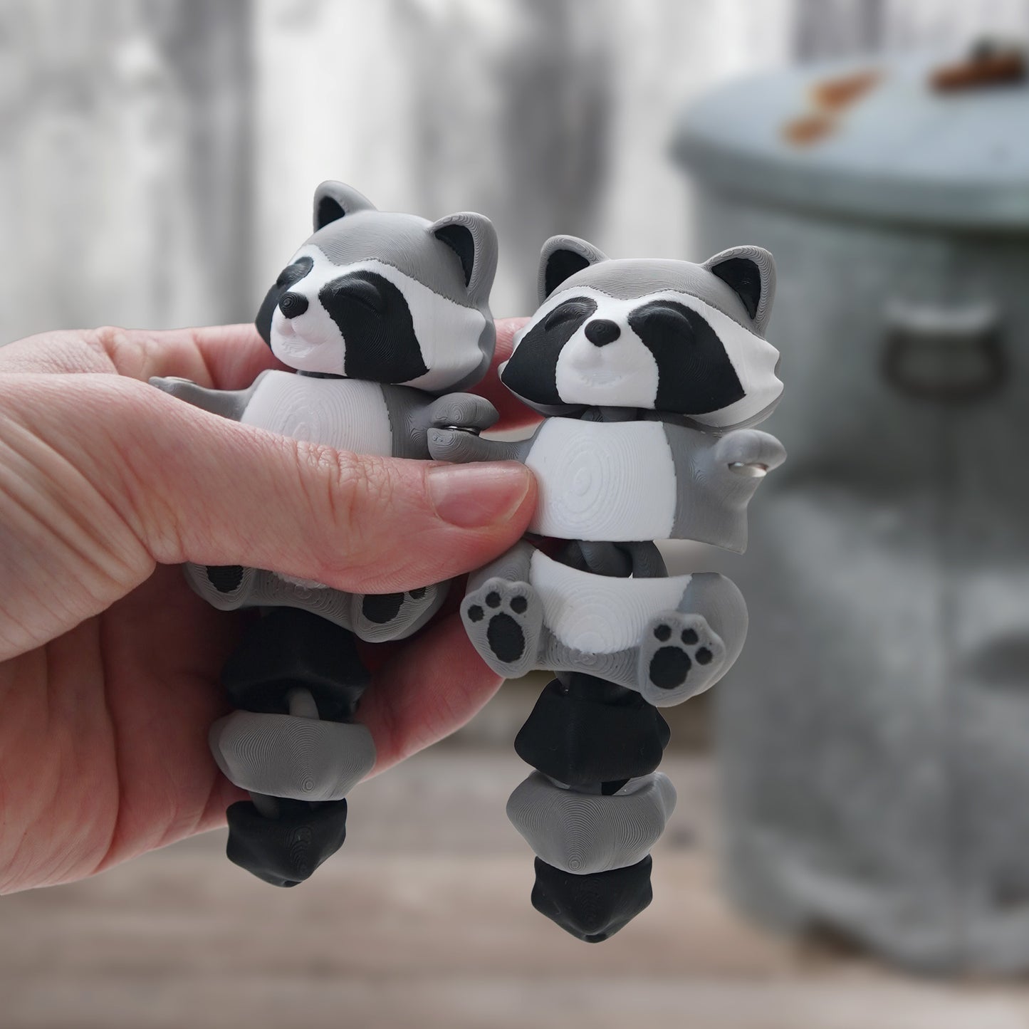 Flexi Magnetic Keyring, the Raccoon