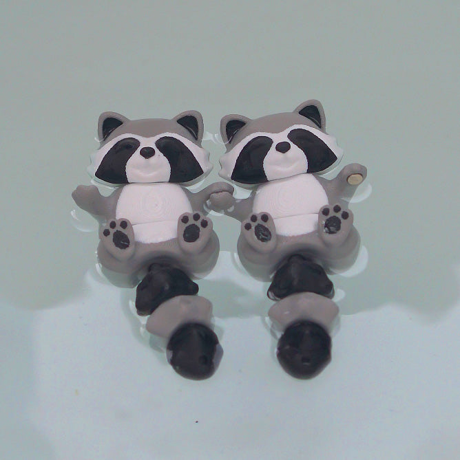 Flexi Magnetic Keyring, the Raccoon