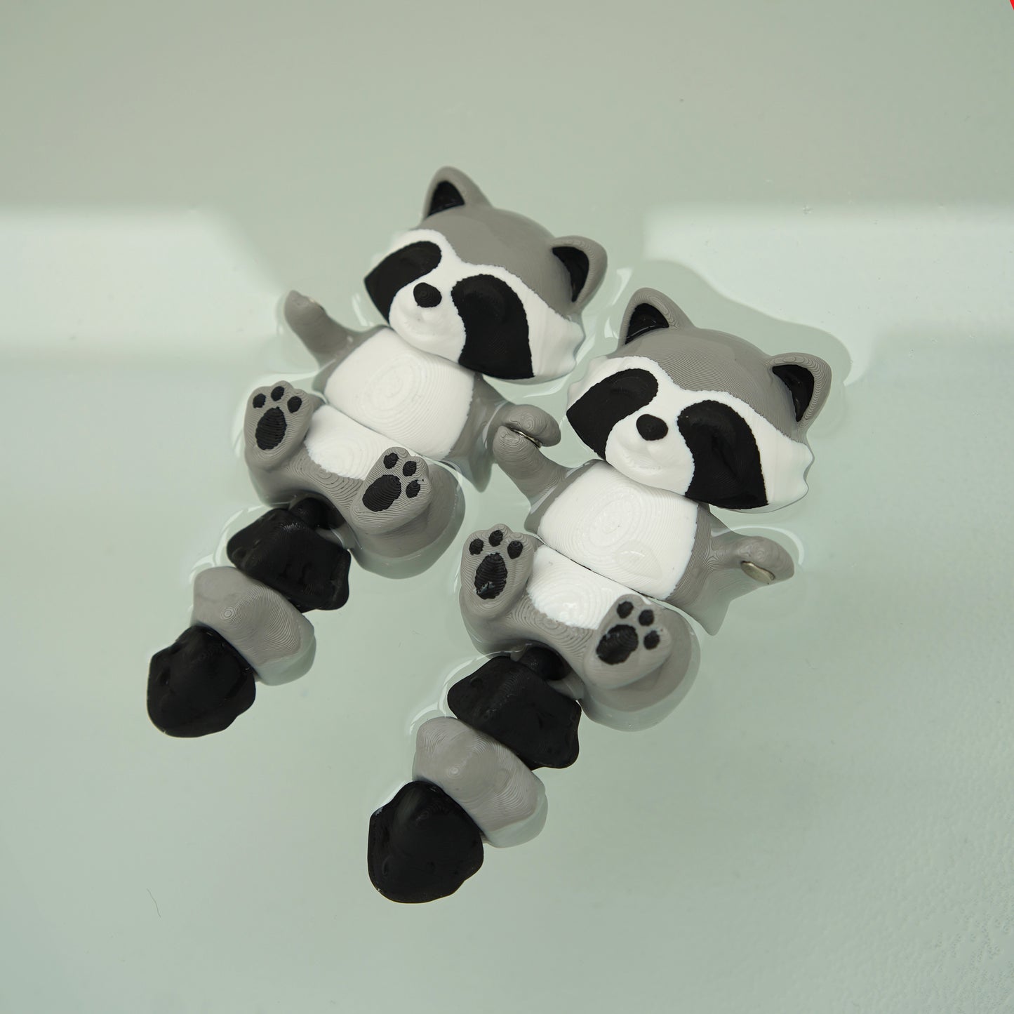 Flexi Magnetic Keyring, the Raccoon